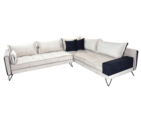 Γωνιακός καναπές ελληνικής κατασκευής 290*250*95 krj evelina