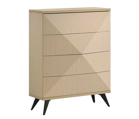 CRONOS Συρταριέρα με 4 Συρτάρια, Απόχρωση Φυσικό