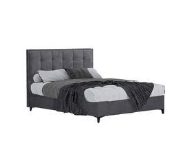 PIANO ΚΡΕΒΑΤΙ ΜΕ ΑΠΟΘΗΚ. ΧΩΡΟ (ΓΙΑ ΣΤΡΩΜΑ 160x200cm) ΓΚΡΙ 07-780 207x160x115