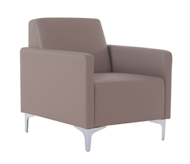 STYLE Πολυθρόνα Σαλονιού Καθιστικού, Pu Cappuccino