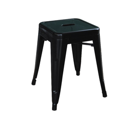 RELIX Σκαμπό Στοιβαζόμενο, Μέταλλο Βαφή Μαύρο