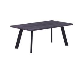 BAXTER Τραπεζάκι Σαλονιού Καθιστικού, Μέταλλο Βαφή Μαύρο, Grey Walnut