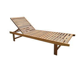 LUGANO Ξαπλώστρα χωρίς ρόδες, Ξύλο Acacia, Απόχρωση Φυσικό