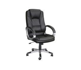 BF6950 Πολυθρόνα Γραφείου Διευθυντή, Pu Μαύρο
