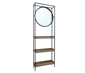 ENTRY ΕΠΙΠΛΟ ΕΙΣΟΔΟΥ ΜΕ ΚΑΘΡΕΠΤΗ ΜΑΥΡΟ ΦΥΣΙΚΟ 61x17.5x181.5