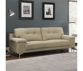 NOTE Kαναπές Σαλονιού - Καθιστικού 3Θέσιος, Ύφασμα Cappuccino