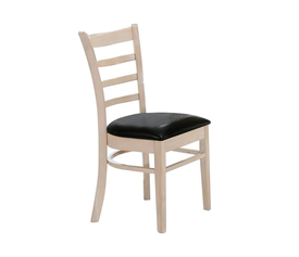 NATURALE Καρέκλα White Wash, Pu Μαύρο