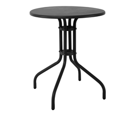 BALENO Τραπέζι Κήπου - Βεράντας, Μέταλλο Βαφή Μαύρο