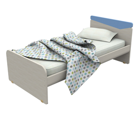 ΠΑΙΔΙΚΟ ΕΠΙΠΛΟ ΚΡΕΒΑΤΙ ΜΟΝΟ ΜΕΛΑΜΙΝΗ ΛΑΚΑ ΕΛΛΗΝΙΚΗΣ ΚΑΤΑΣΚΕΥΗΣ 90x200 AFS FOLDER 