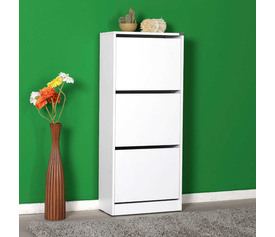 ΠΑΠΟΥΤΣΟΘΗΚΗ (COMPACT)Υλικό. Μοριοσανίδα με επένδυση μελαμίνης ΛΕΥΚΟ  Μ.51*Π.26*Υ.119ΕΚ