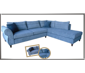 Γωνιακός καναπές ελληνικής κατασκευής 300*240*90 krj fenia