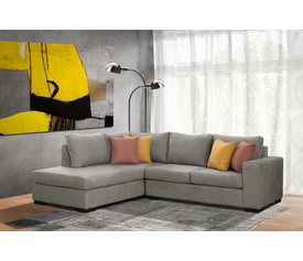 Απόλλων Χειροποίητος Καναπές Ελληνικής Κατασκευής Γωνιακός Γκρι  SFA 270x200x90cm 