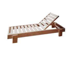 Ξαπλώστρα Κώς Ξύλινη Ελληνικής Κατασκευής 200x64 Καρυδί