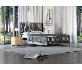 FOREST  ΣΕΤ ΚΡΕΒΑΤΟΚΑΜΑΡΑ 3 ΤΕΜ ΜΕΤΑΛΛΟ (ΚΡΕΒΑΤΙ ΓΙΑ ΣΤΡΩΜΑ 160Χ200 ΕΚ ΜΕ ΤΑΒΛΕΣ +2 ΚΟΜΟΔΙΝΑ 45Χ33Χ41)