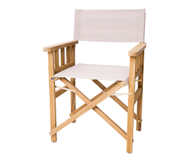 ROMA ΠΟΛΥΘΡΟΝΑ ΣΚΗΝ/ΤΗ TAUPE ΠΑΝΙ ΞΥΛΟ TEAK  60X50Χ84cm