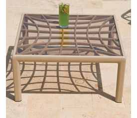 Garda side table CAPPUCCINO 67.5x67.5x32