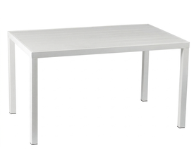 Παραλ/μο Τραπέζι Αλουμινίου Με Λευκό Pollywood 134 x 84 x 72cm
