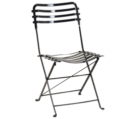 Αγαλβάνιστη Πτυσσόμενη Μεταλλική Καρέκλα Ζαππείου Με Ηλεκτροσυγκόλληση 43 x 57 x 83(h)cm