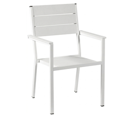 Αγαλβάνιστη Στοιβαζόμενη Μεταλλική Πολυθρόνα Pollywood 56*54*90