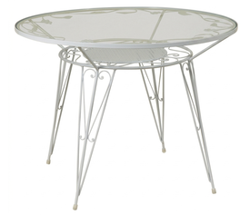Γαλβανισμένο Στρογγυλό Τραπέζι Μασίφ 110 x 75cm