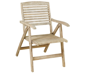 Ξύλινη Χαμηλή πλάτη Πτυσσόμενη Πολυθρόνα 5 Θέσεων 