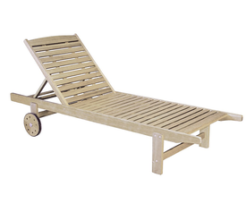 Ανακλινόμενη Ξαπλώστρα Με Ρόδες 197 x 74 x 33(h) cm