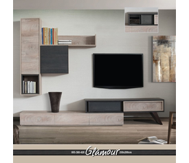 GLAMOUR Σύνθεση Σαλονιού Ελληνικής Κατασκευής 4 Τεμαχίων 250x40x200cm