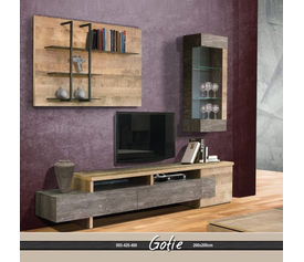 GOTIE Σύνθεση Σαλονιού Ελληνικής Κατασκευής 3 Τεμαχίων 260x40x200cm