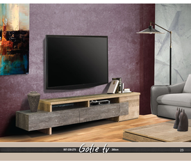 Gotie Έπιπλο Τηλεόρασης Ξύλινο Ελληνικής Κατασκευής 260x40xH53cm