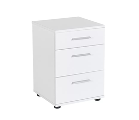 Κομοδίνο - συρταριέρα γραφείου Trendline χρώμα λευκό 40x39x57εκ.