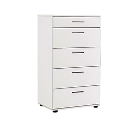 Συρταριέρα Trendline χρώμα λευκό 60x44x108εκ.