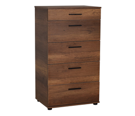 Συρταριέρα Trendline χρώμα καρυδί 60x44x108εκ.