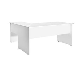 Γραφείο διευθυντικό Rio γωνιακό αναστρέψιμο χρώμα λευκό 160x144x75εκ.