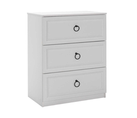 Συρταριέρα Hampton χρώμα λευκό 72x44x93εκ.