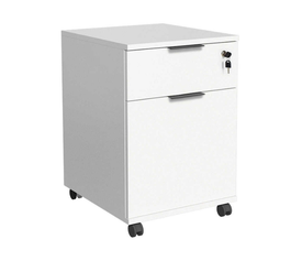 Συρταριέρα γραφείου Rio τροχήλατη χρώμα λευκό 41x45x61εκ.