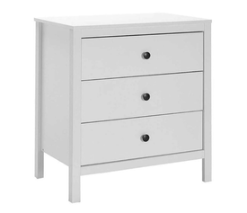 Συρταριέρα French χρώμα λευκό 73x47x81εκ.