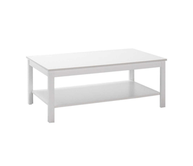 Τραπεζάκι σαλονιού Rustic χρώμα λευκό 103x60x40εκ.