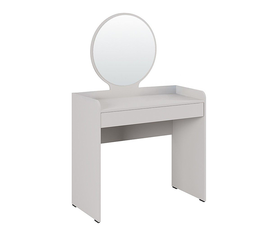 Τουαλέτα με καθρέπτη Curve χρώμα λευκό του πάγου 90x47x142εκ.