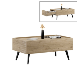 Τραπεζάκι σαλονιού Luna χρώμα florida oak 102x61x44εκ.