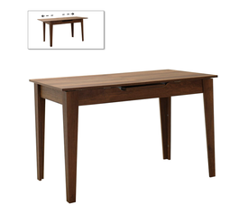 Τραπέζι Trendline επεκτεινόμενο χρώμα καρυδί 120/150x70x75εκ.