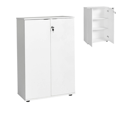 Ντουλάπι γραφείου Rio με κλειδαριά χρώμα λευκό 72x34x109εκ.