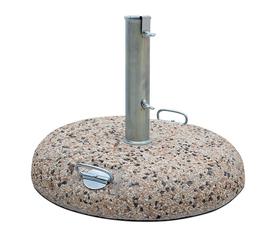 Βάση ομπρέλας τσιμεντένια ψηφιδωτή με λαβές 50kg. με σωλήνα Φ62cm.