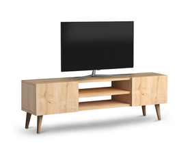 Έπιπλο τηλεόρασης Etna χρώμα oak 120x30x40εκ.