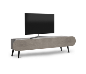 Έπιπλο τηλεόρασης Lotus χρώμα γκρι ρετρό 120x30x40εκ.