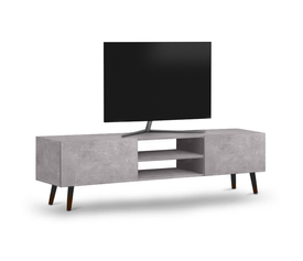 Έπιπλο τηλεόρασης Plane χρώμα γκρι ρετρό 150x32x46εκ.