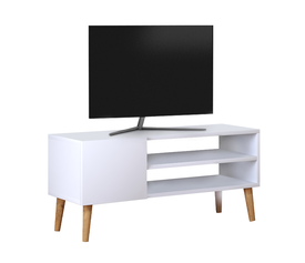 Έπιπλο τηλεόρασης Porto χρώμα λευκό 90x32x42εκ.