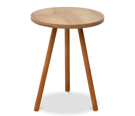 Βοηθητικό τραπεζάκι Roma χρώμα pine oak 33,5x33,5x46εκ.