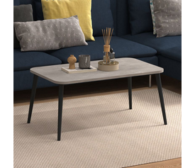 Τραπεζάκι σαλονιού Soul χρώμα γκρι ρετρό 90x55x41εκ.