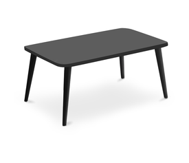 Τραπεζάκι σαλονιού Soul χρώμα μαύρο 90x55x41εκ.