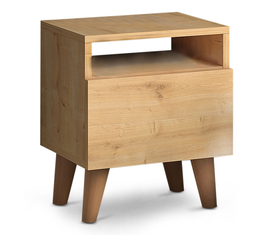 Κομοδίνο Luce χρώμα oak 40x30x47,6εκ.